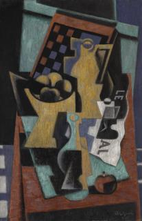 Jean Metzinger - Nature Morte Au Damier Et Au Journal