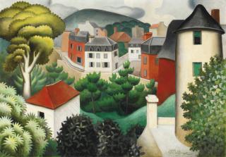 Jean Metzinger - Paysage De Banlieue Boisée