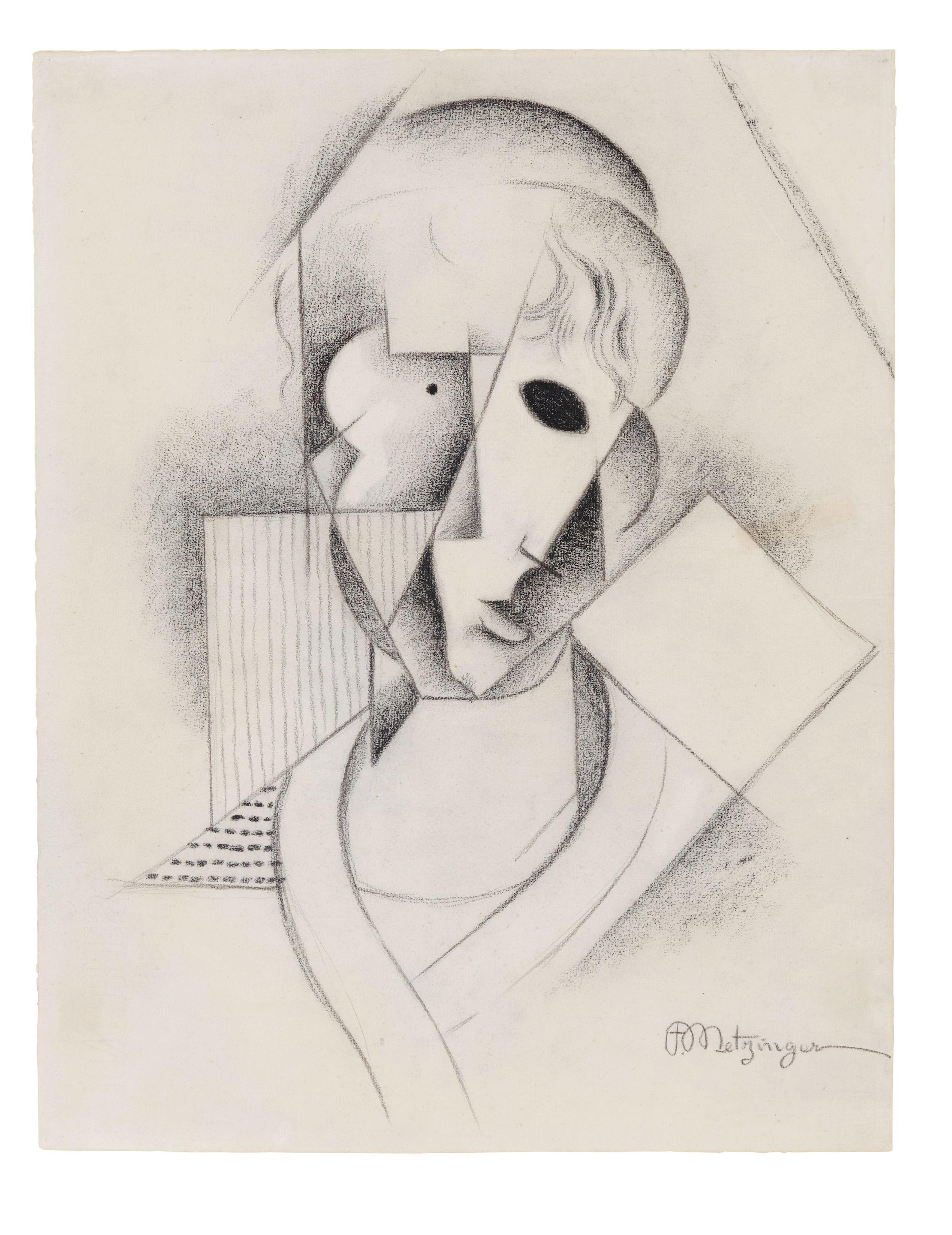 Jean Metzinger - Tête de jeune fille