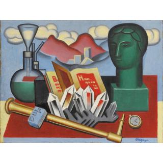 Jean Metzinger - Tête Verte Et Cristal De Roche