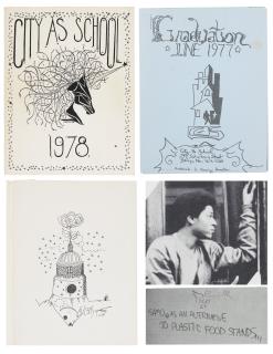 Jean-Michel Basquiat - 1978 City As School, Brooklyn, N.Y., paper-bound yearbook