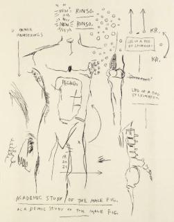 Jean-Michel Basquiat - Academic Study of the Male Figure