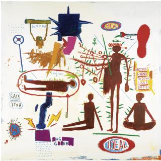 Jean-Michel Basquiat - Action Hand Throws Laser Bombs