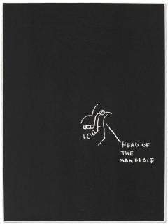 Jean-Michel Basquiat - Head of the Mandible, from Anatomy