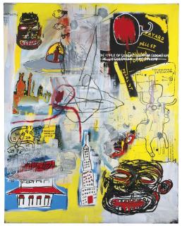Jean-Michel Basquiat - Lead Plate with Hole