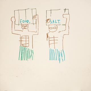 Jean-Michel Basquiat - Natives Carrying Things