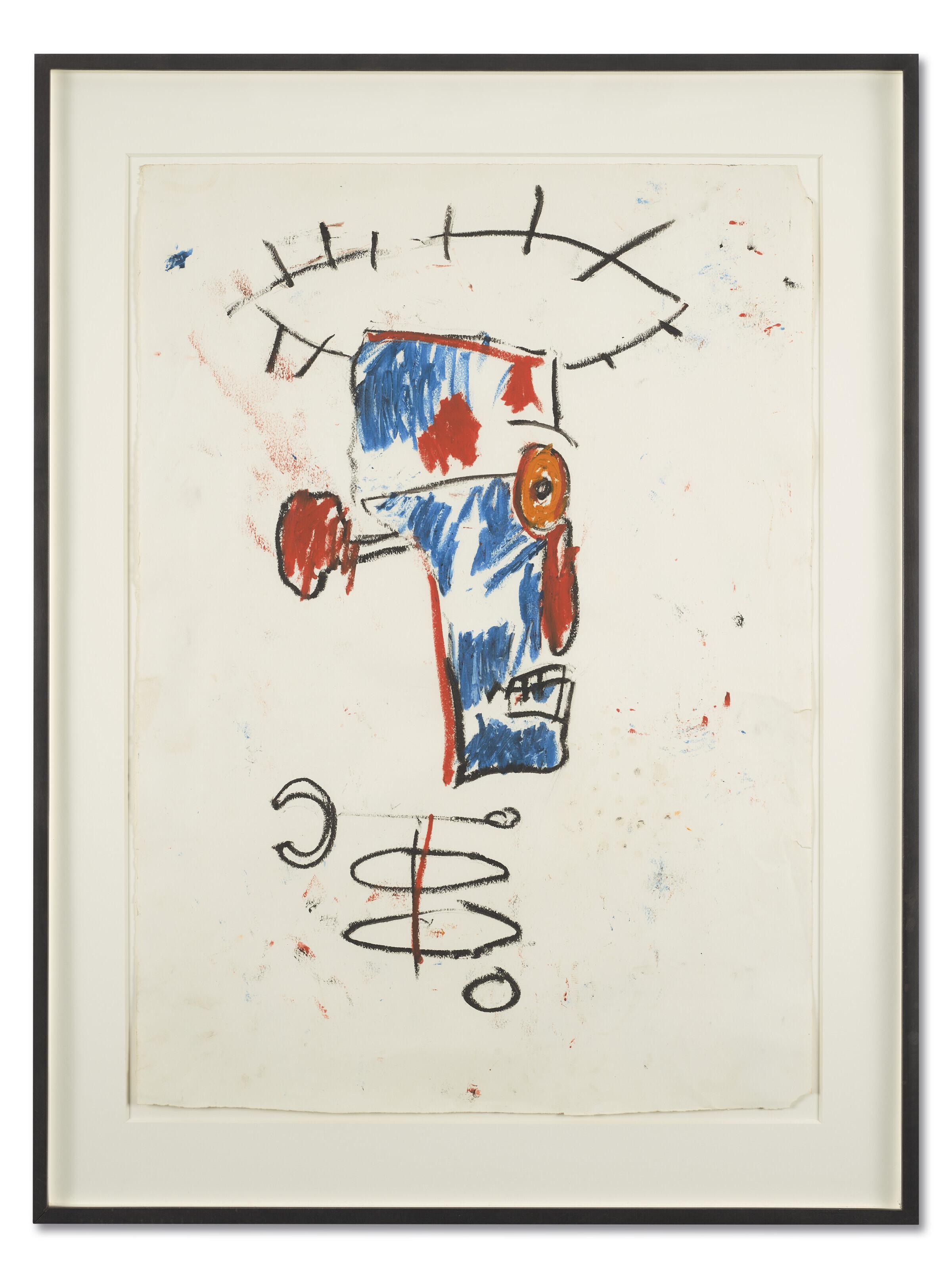 Jean-Michel Basquiat - Portrait of Keith Haring