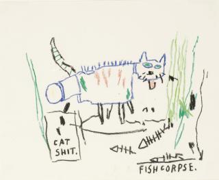 Jean-Michel Basquiat - Sans titre (Cat Shit)