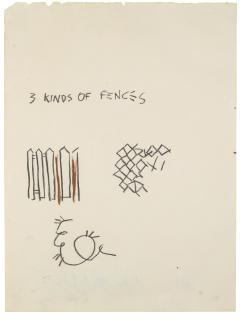 Jean-Michel Basquiat - Three Kinds Of Fences