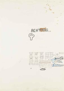 Jean-Michel Basquiat - Untitled (Achtung)