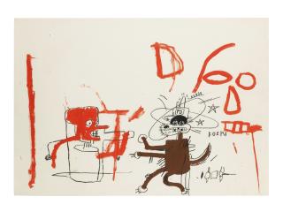 Jean-Michel Basquiat - Untitled (Cartoon Dog)