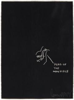 Jean-Michel Basquiat - Untitled (Head of the Mandible), from Anatomy