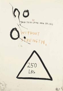 Jean-Michel Basquiat - Untitled (How to do Strong Man Tricks Without Strength)