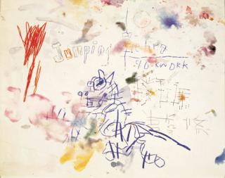 Jean-Michel Basquiat - Untitled (Jumping Zebra)