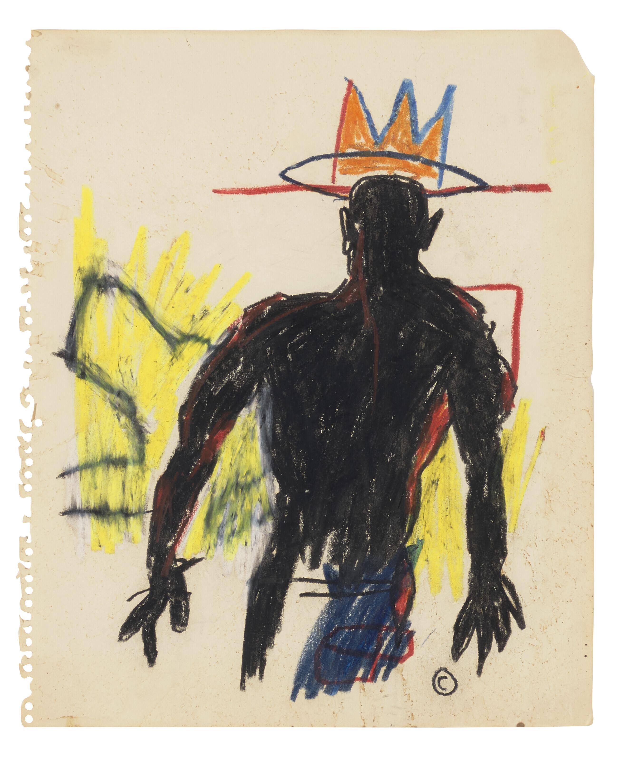 Jean-Michel Basquiat - Untitled (Man with Crown)