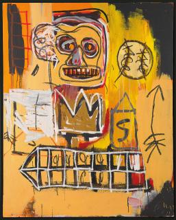 Jean-Michel Basquiat - Untitled (Orange Sports Figure)