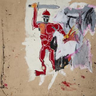 Jean-Michel Basquiat - Untitled (Red Warrior)