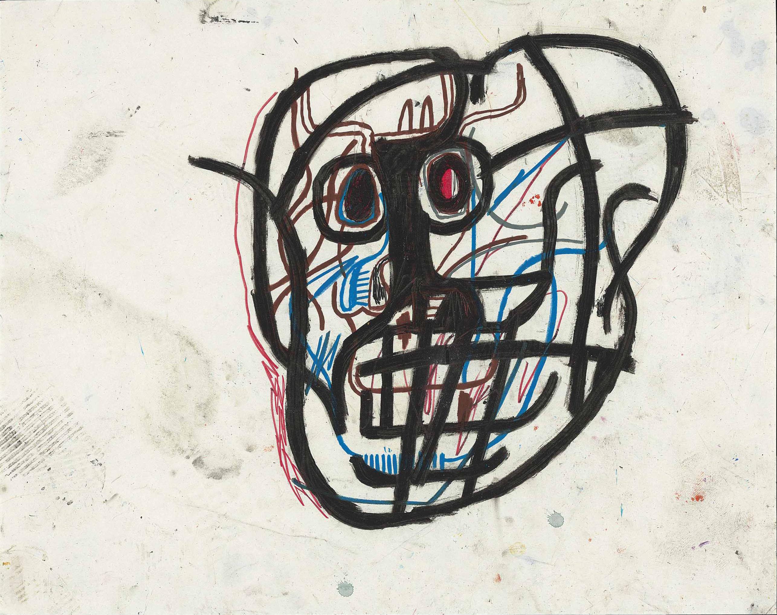 Jean-Michel Basquiat - Untitled (Skull)