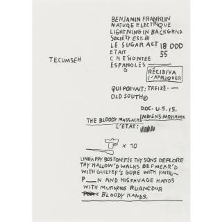 Jean-Michel Basquiat - Untitled (Tecumseh)