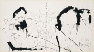 Jean-Michel Basquiat - Untitled (Three Figures)