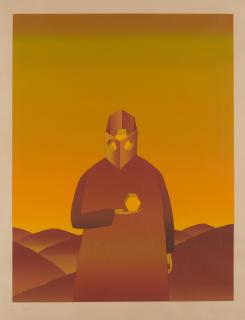 Jean-Michel Folon - Le penseur, 1973