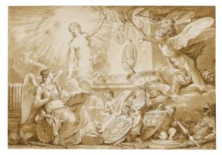 Jean-Michel Moreau - A Vignette Illustrating The \'Donation Du Dauphiné À La France\'