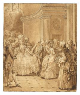 Jean-Michel Moreau - After the opera (‘La sortie de l’opéra’)
