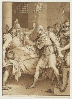 Jean-Michel Moreau - Design for an illustration for Jean-Jacques Barthélemy\'s Voyage du jeune Anacharsis en Grèce