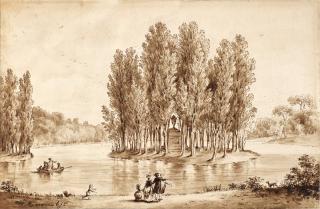 Jean-Michel Moreau - Jean Jacques Rousseau\'s Tomb