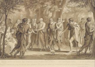 Jean-Michel Moreau - \'Voilà l\'homme de Platon\': An illustration to Jean-Jacques Barthélémy\'s Voyage du jeune Anacharsis en Grèce