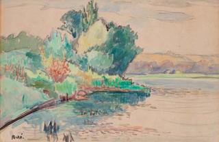 Jean Misceslas Peske - Au bord d\'un fleuve