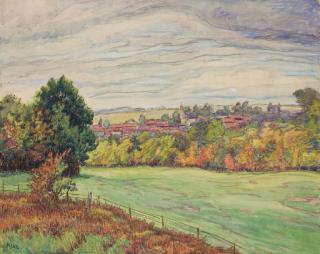 Jean Misceslas Peské - Paysage À La Barrière