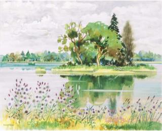 Jean Monneret - Honte Lonteni - Les Etangs près du Golf