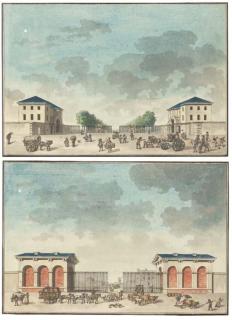 Jean-Nicolas-Louis Durand - La barrière Saint-Jacques; et La barrière d\'Orléans