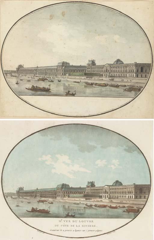 Jean-Nicolas-Louis Durand - Le Palais du Louvre depuis la Seine