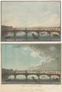 Jean-Nicolas-Louis Durand - Le Pont de la Concorde (pont Louis XVI), avec une vue panoramique de Paris