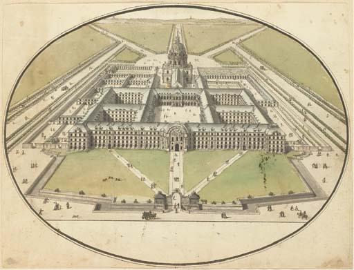 Jean-Nicolas-Louis Durand - L\'Hôtel des Invalides à vol d\'oiseau