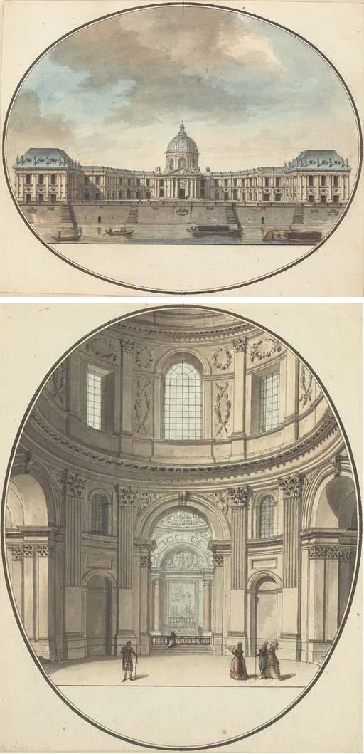 Jean-Nicolas-Louis Durand - L\'Institut (Le Collège Mazarin); et L\'intérieur de l\'Institut