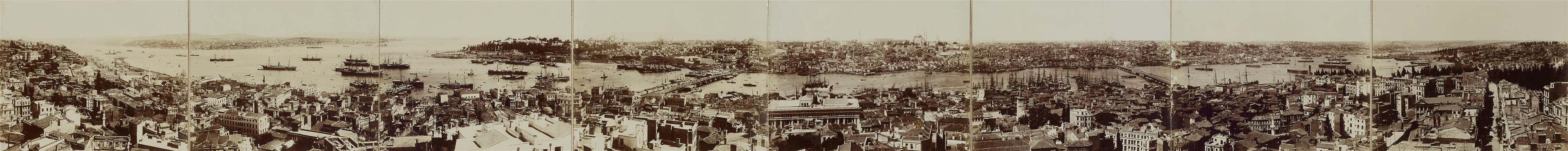 Jean Pascal Sébah - Panorama von Konstantinopel aufgenommen vom Galata-Turm
