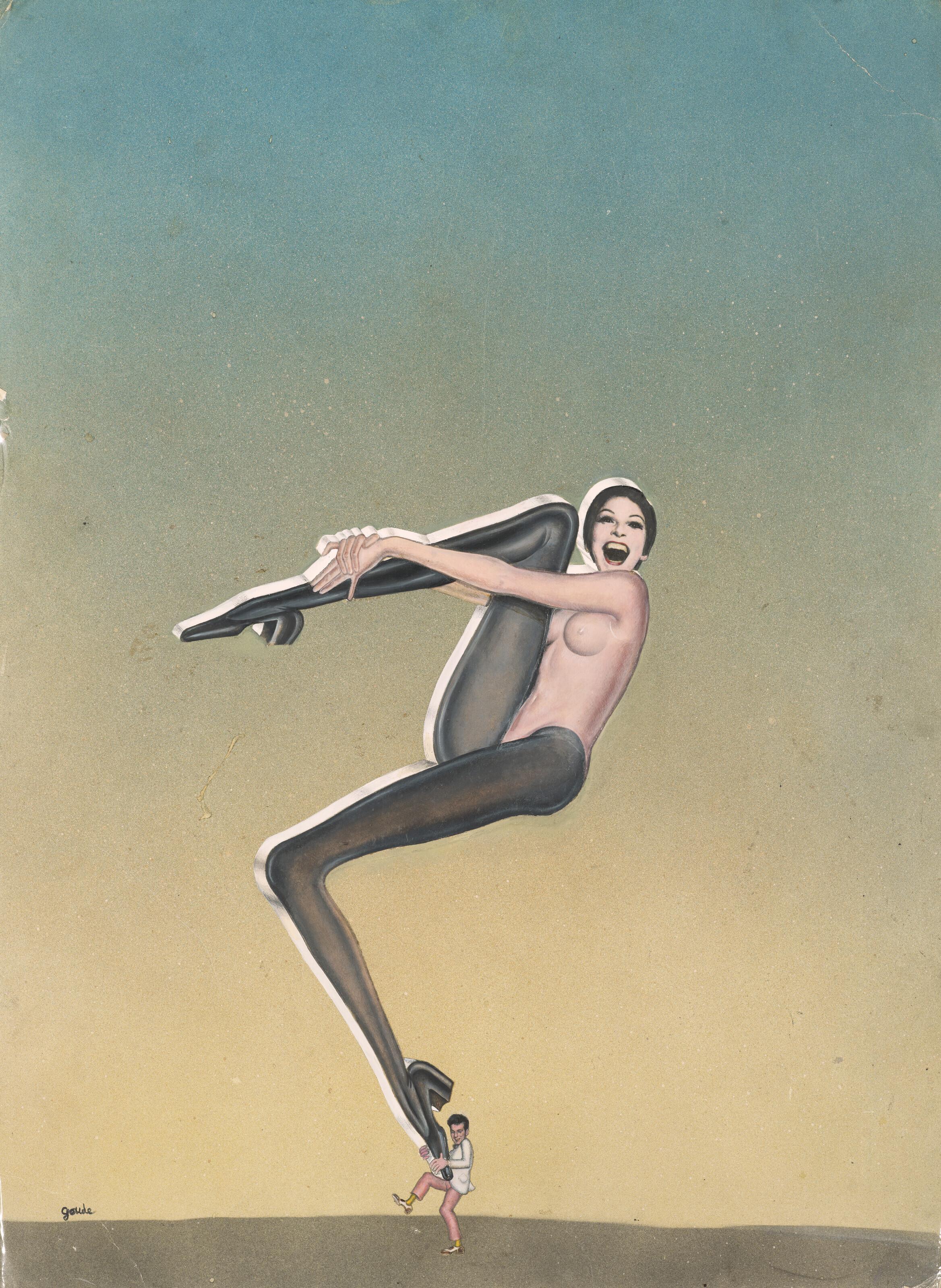 Jean-Paul Goude - Projet d\'affiche - Sans titre