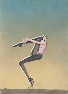 Jean-Paul Goude - Projet d\'affiche - Sans titre