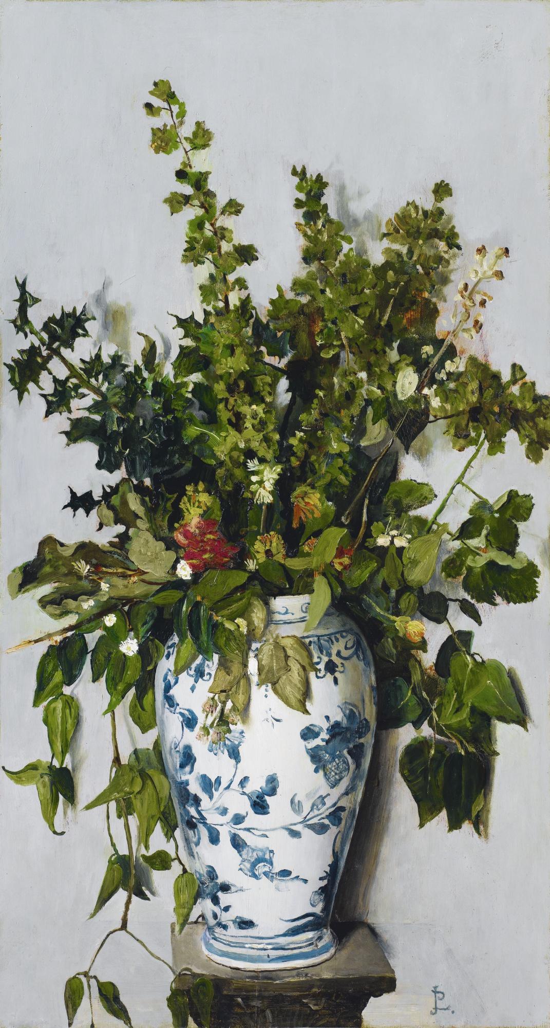 Jean-Paul Laurens - Flowers In A Chinese Vase