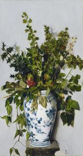 Jean-Paul Laurens - Flowers In A Chinese Vase