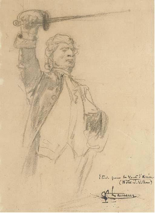 Jean-Paul Laurens - Projet pour la voûte d\'acier à l\'Hôtel de Ville, Paris