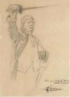 Jean-Paul Laurens - Projet pour la voûte d\'acier à l\'Hôtel de Ville, Paris