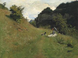 Jean-Paul Laurens - Répos Sur Le Chemin De La Loche, Ouzouer-Sur-Loire, France