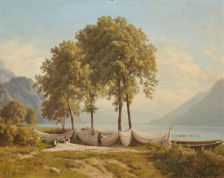 Jean-Philippe George - Fischernetze am Bieler See