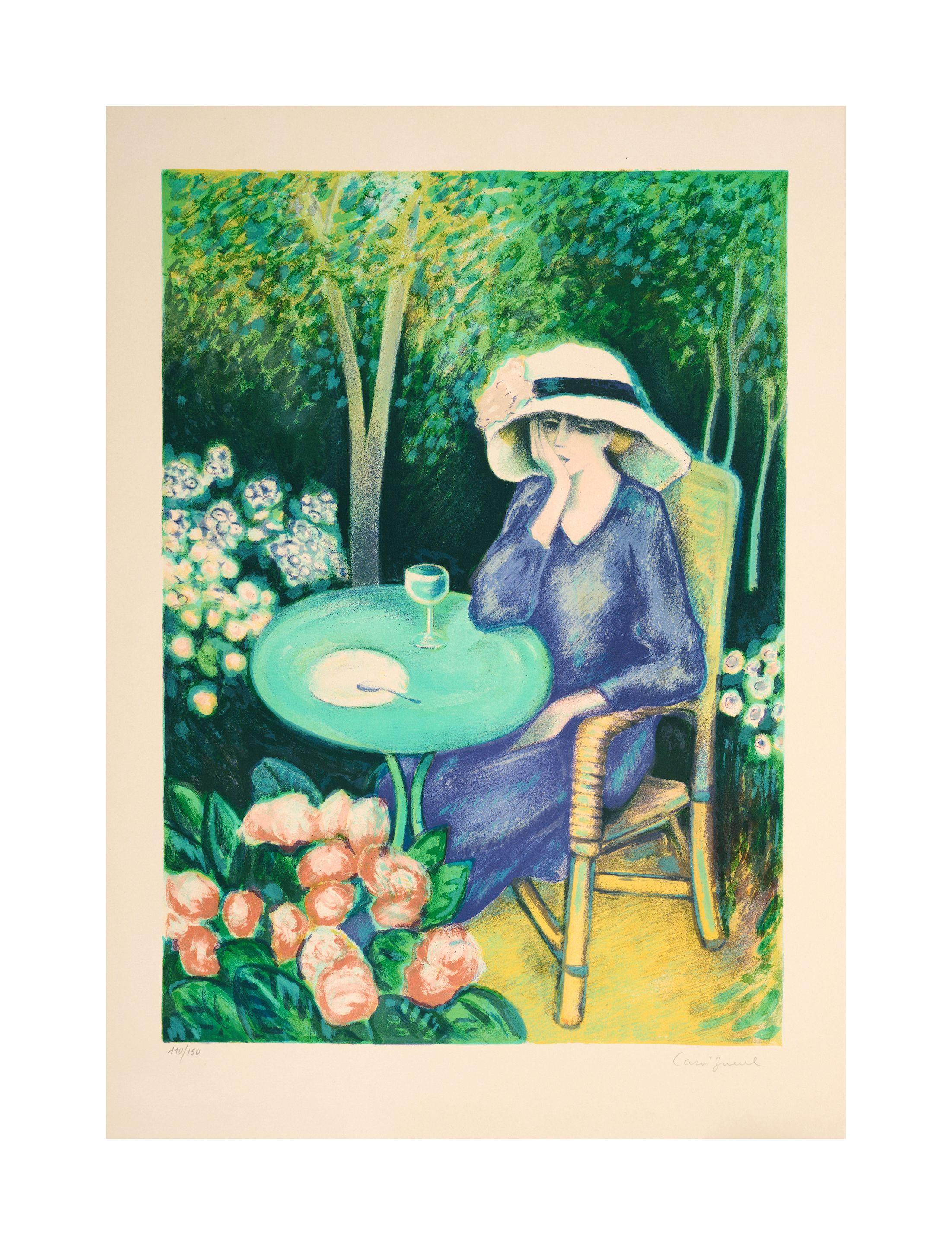 Jean-Pierre Cassigneul - Elegante au chapeau