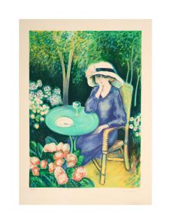 Jean-Pierre Cassigneul - Elegante au chapeau