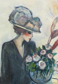 Jean-Pierre Cassigneul - Femme Au Bouquet